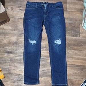 Hollister Men's Slim Jeans - Dark Blue